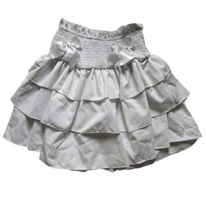 Kawaii White Ruffled Skirt